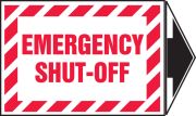 EMERGENCY SHUT-OFF (+ARROW)