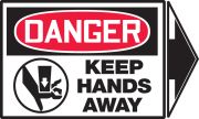 KEEP HANDS AWAY (W/GRAPHIC) (+ ARROW)