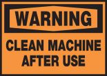 CLEAN MACHINE AFTER USE