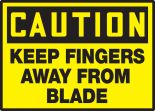 KEEP FINGERS AWAY FROM BLADE