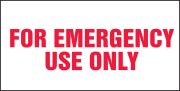 FOR EMERGENCY USE ONLY