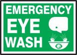 EMERGENCY EYE WASH (W/GRAPHIC)