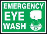 EMERGENCY EYE WASH (W/GRAPHIC)