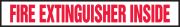 FIRE EXTINGUISHER INSIDE