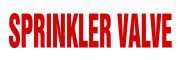 SPRINKLER VALVE