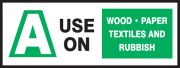 A USE ON WOOD PAPER TEXTILES AND RUBBISH