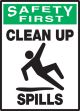 CLEAN UP SPILLS (W/GRAPHIC)