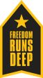 Hard Hat Stickers: Freedom Runs Deep