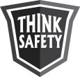 Hard Hat Stickers: Think Safety