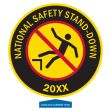 Hard Hat Stickers: National Safety Stand-Down (Yellow)