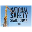 Hard Hat Stickers: National Safety Stand-Down (Blue)