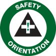 Hard Hat Stickers: Safety Orientation (Symbol)