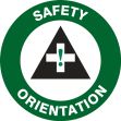 Hard Hat Stickers: Safety Orientation (Symbol)