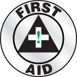 Safety Label, Legend: FIRST AID