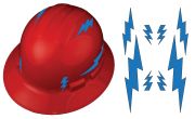 Viz-Kit™ Reflective Universal Hard Hat Visibility Kits: Lightning