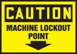 MACHINE LOCKOUT POINT (ARROW DOWN)