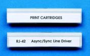 Labeling, Legend: SHELF LABEL INSERTS COMPATIBLE WITH <a href=product.cfm?pID=7A5047414A197E&>CLEAR SHELF LABEL HOLDERS</a>