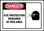 EYE PROTECTION REQUIRED IN THIS AREA (W/GRAPHIC)