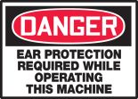 EAR PROTECTION REQUIRED WHILE OPERATING THIS MACHINE