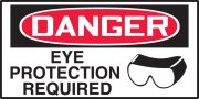 EYE PROTECTION REQUIRED (W/GRAPHIC)
