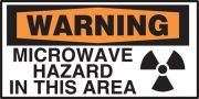 MICROWAVE HAZARD IN THIS AREA (W/GRAPHIC)