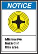 MICROWAVE HAZARD IN THIS AREA (W/GRAPHIC)