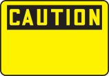 Safety Label, Header: CAUTION, Legend: OSHA Caution Safety Label: (Blank)