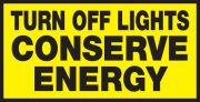 TURN OFF LIGHTS CONSERVE ENERGY