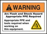 WARNING! ARC FLASH AND SHOCK HAZARD APPROPRIATE PPE REQUIRED / APPROPRIATE PPE AND TOOLS REQUIRED WHEN WORKING ON THIS EQUIPMENT.