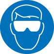 WEAR EYE PROTECTION