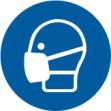 Safety Label, Legend: WEAR MASK