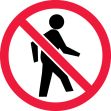 NO PEDESTRIANS