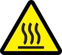 HEATED / HOT SURFACE HAZARD