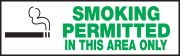 SMOKING PERMITTED IN THIS AREA ONLY (W/GRAPHIC)