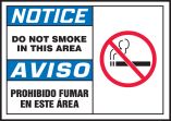 DO NOT SMOKE IN THIS AREA (W/GRAPHIC) (BILINGUAL)