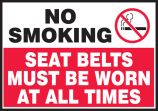 NO SMOKING SEAT BELTS MUST BE WORN AT ALL TIMES (W/GRAPHIC)