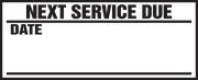 NEXT SERVICE DUE DATE