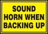 SOUND HORN WHEN BACKING UP