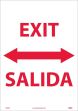EXIT SIGN - BILINGUAL