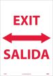 EXIT SIGN - BILINGUAL