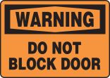 Do Not Block Door