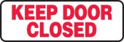 KEEP DOOR CLOSED