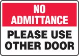 Please Use Other Door