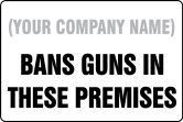 (COMPANY NAME) BANS GUNS IN THESE PREMISES (MINNESOTA)