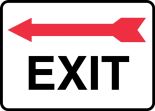EXIT W/LEFT ARROW