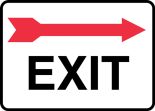 EXIT W/RIGHT ARROW