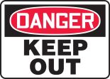 OSHA Danger Safety Sign: Keep Out