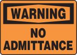 No Admittance