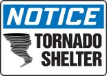 NOTICE TORNADO SHELTER (W/GRAPHIC)