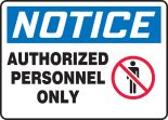 AUTHORIZED PERSONNEL ONLY (W/GRAPHIC)